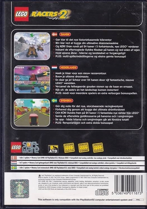 Lego Racers 2 - PS2 (B Grade) (Genbrug)